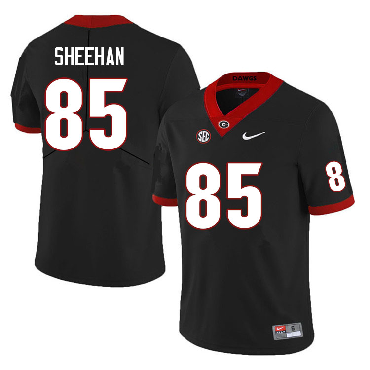 Men #85 Drew Sheehan Georgia Bulldogs College Football Jerseys Sale-Black Anniversary - Click Image to Close